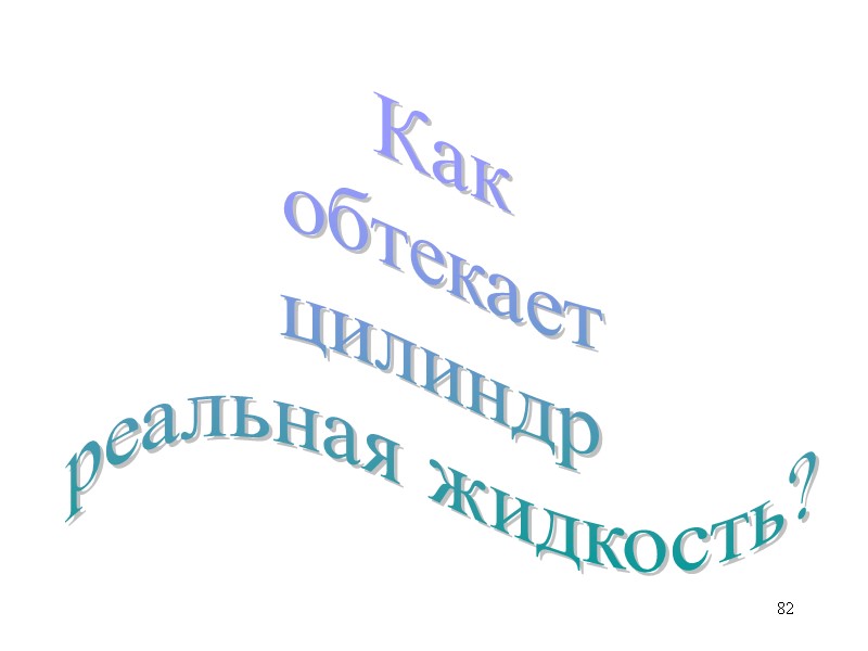 82 Как обтекает цилиндр реальная жидкость? 82 Как обтекает цилиндр реальная жидкость?